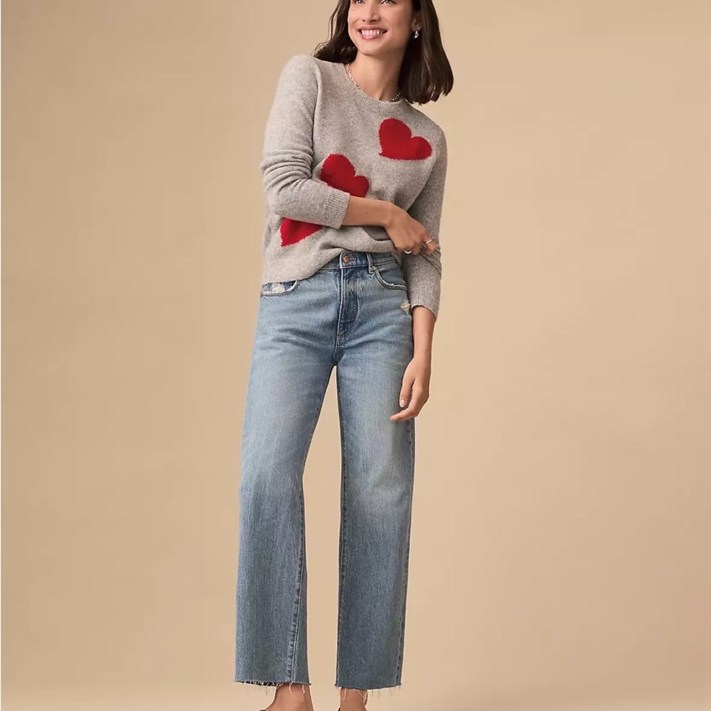 LOFT Petite Fresh Cut High Rise Straight Jeans in Light Vintage Wash, size 27P